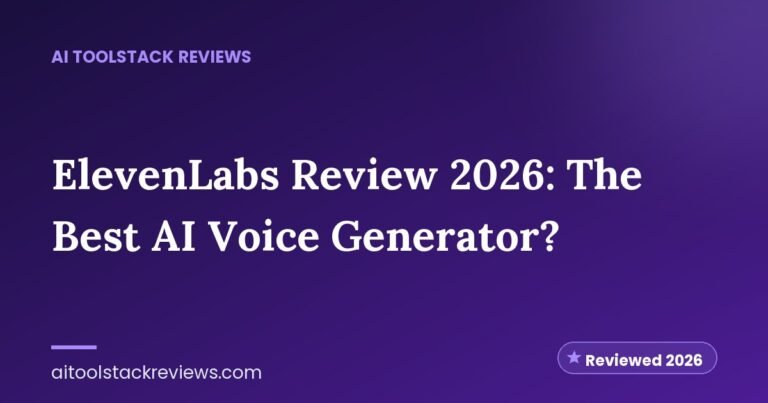 ElevenLabs Review 2026: The Best AI Voice Generator?