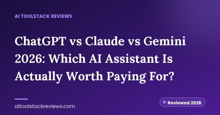 ChatGPT vs Claude vs Gemini 2026: Which AI Assistant Is Actually Worth Paying For?