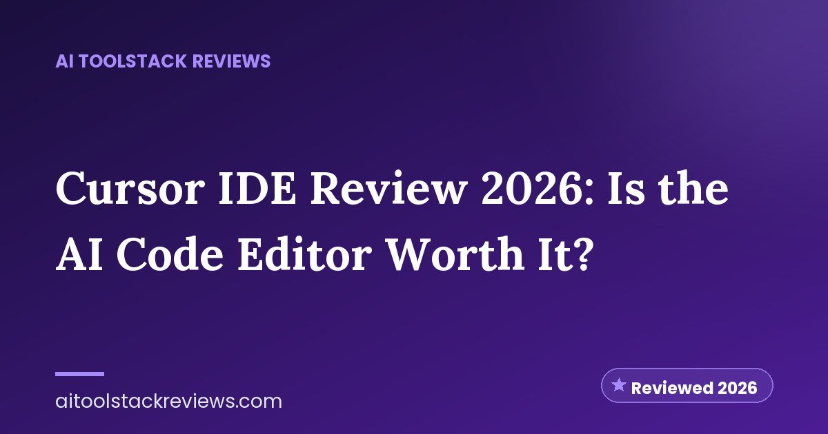 Cursor IDE Review 2026: Is the AI Code Editor Worth It?