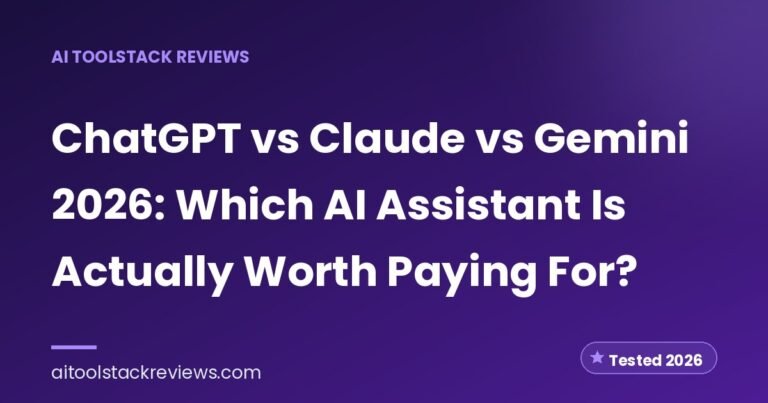ChatGPT vs Claude vs Gemini 2026: Which AI Assistant Is Actually Worth Paying For?