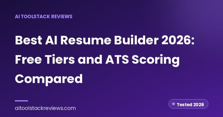 Best AI Resume Builder 2026: Free Tiers and ATS Scoring Compared