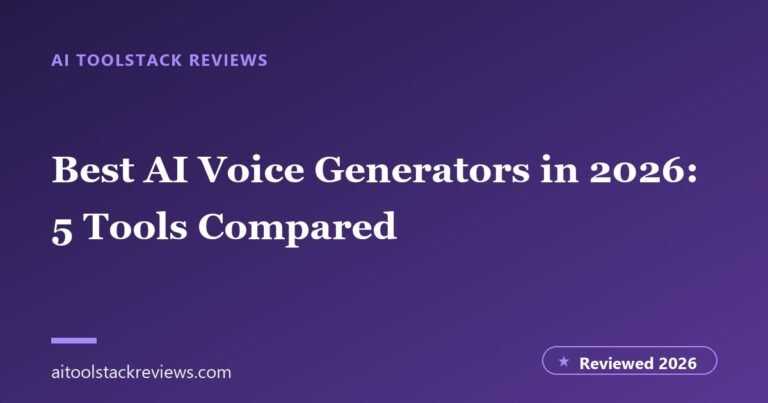 Best AI Voice Generators in 2026: 5 Tools Compared